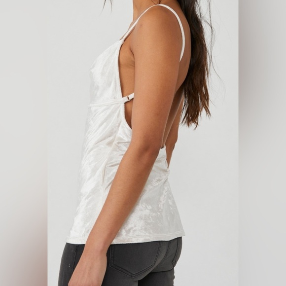 Free People ALL NIGHT VELVET TUNIC in Champagne. Romantic Honeymoon Soft Large - Picture 1 of 9